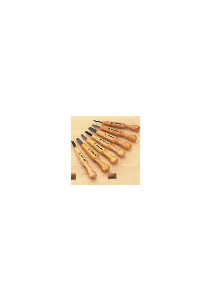 Mikisyo Power Grip Carving Tools Set - 7 Piece Wood Chisel Kit - Image 2
